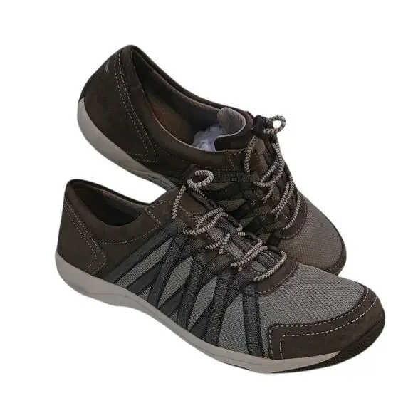 DANSKO Women's 2-Tone Gray Toggle Leather Walking Sneakers - Size:  9/40 - Picture 3 of 9